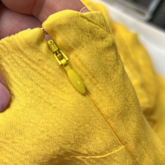 Jonathan Simkai Yellow Maxi sun dress Repaired Condition size small - Picture 8 of 10